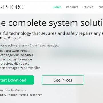 restoro system optimizer software homepage complete system solution